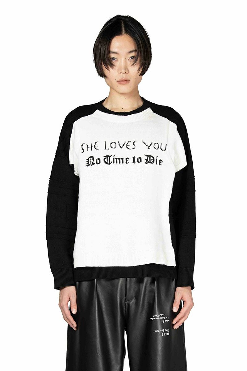 DAIRIKU(ダイリク) Docking Lettered Knit ドッキングレタードニット 25AW K3