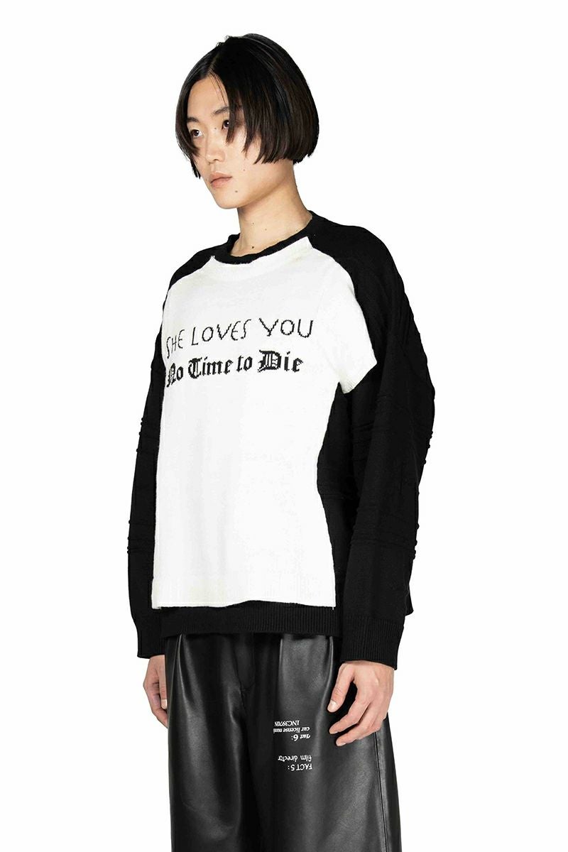 DAIRIKU(ダイリク) Docking Lettered Knit ドッキングレタードニット 25AW K3