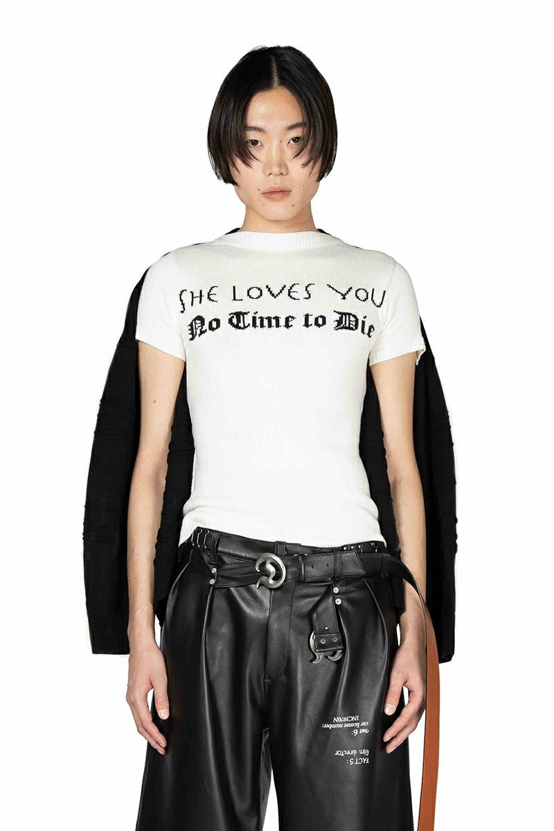 DAIRIKU(ダイリク) Docking Lettered Knit ドッキングレタードニット 25AW K3