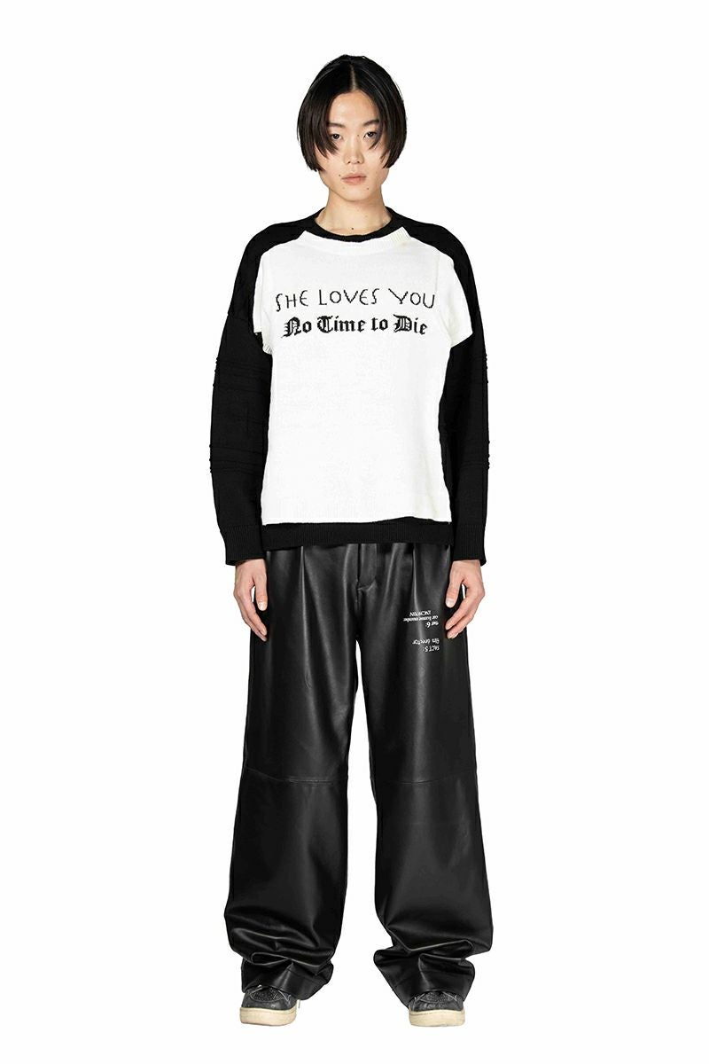 DAIRIKU(ダイリク) Docking Lettered Knit ドッキングレタードニット 25AW K3