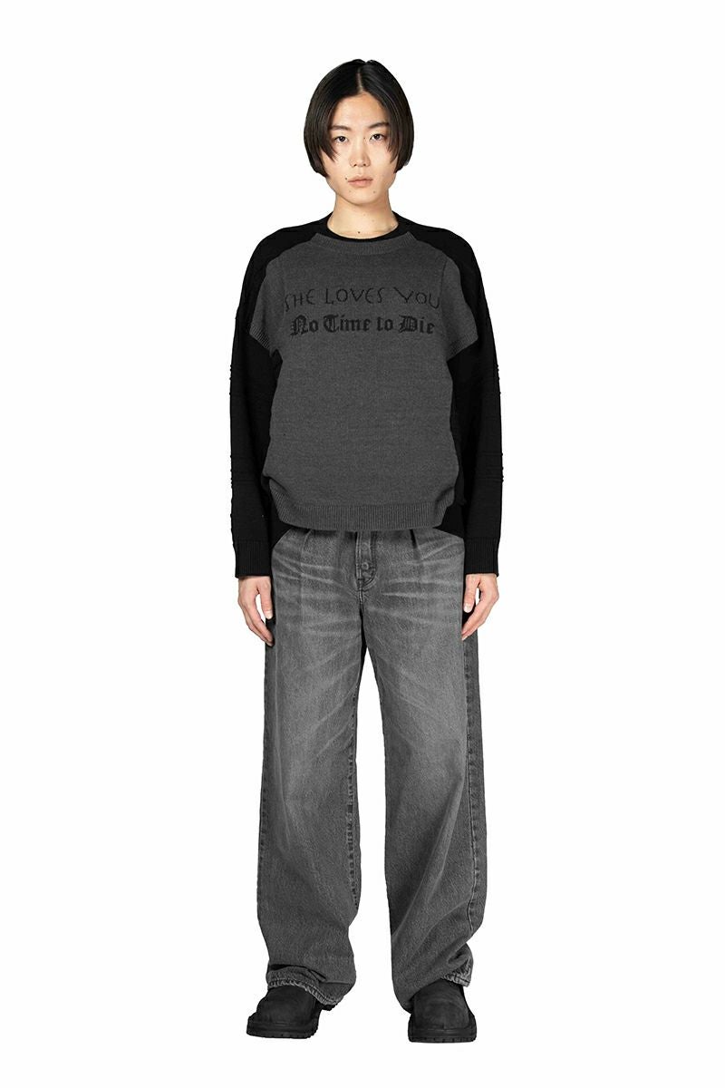 DAIRIKU(ダイリク) Docking Lettered Knit ドッキングレタードニット 25AW K3