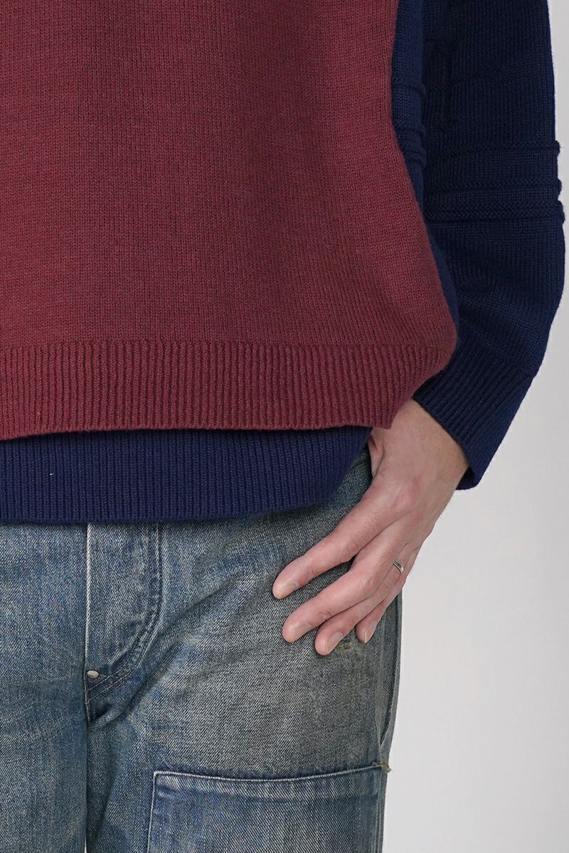 DAIRIKU(ダイリク) Docking Lettered Knit ドッキングレタードニット 25AW K3