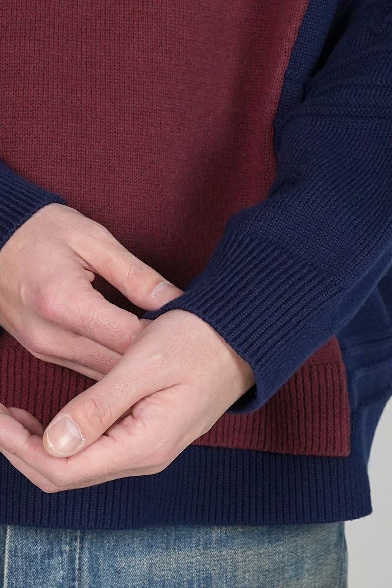 DAIRIKU(ダイリク) Docking Lettered Knit ドッキングレタードニット 25AW K3