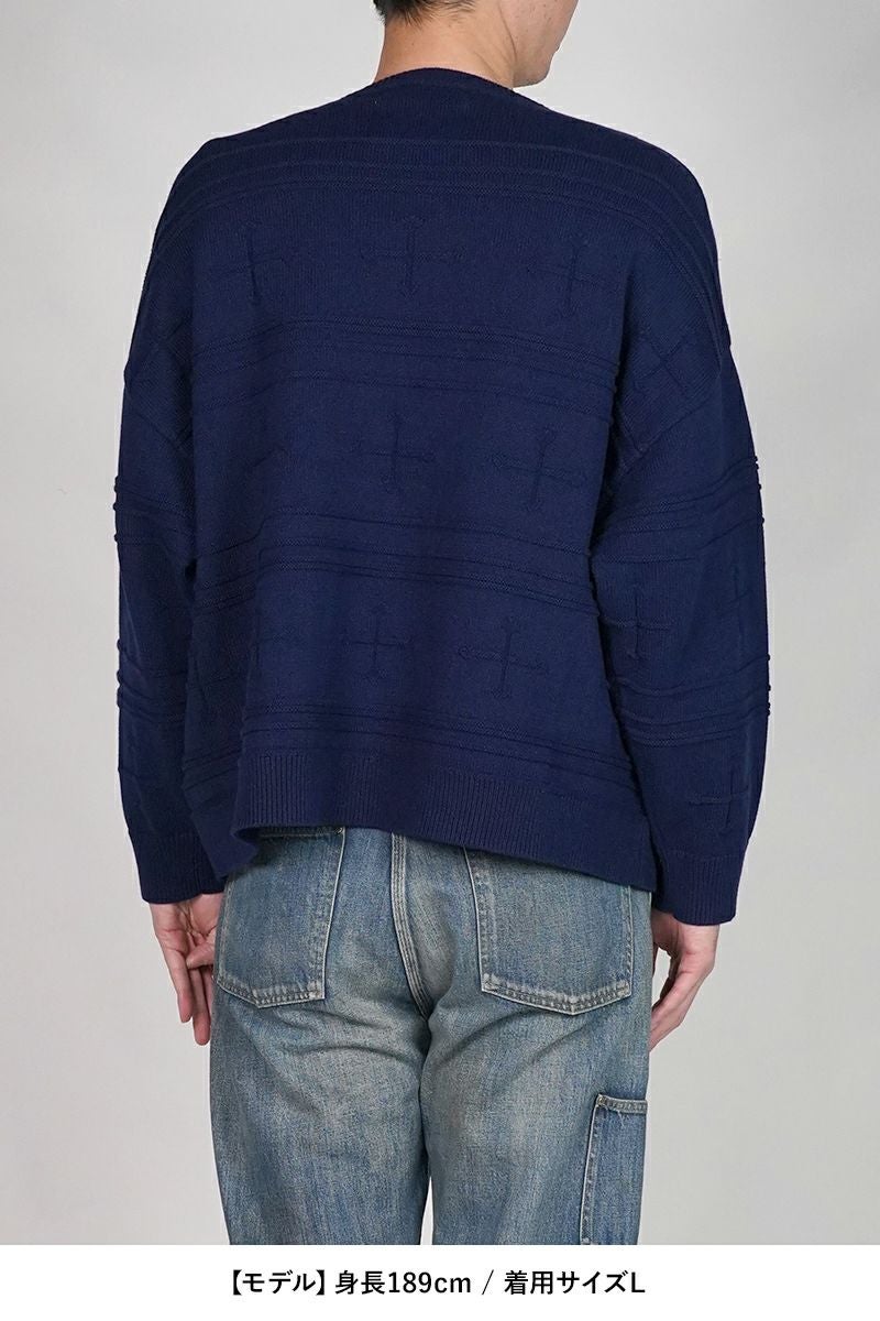 DAIRIKU(ダイリク) Docking Lettered Knit ドッキングレタードニット 25AW K3