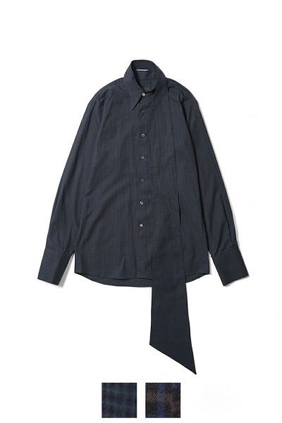 KEISUKEYOSHIDA(ケイスケヨシダ) Long Collar Shirt [CHECK] ロングカラーシャツ KYB53FJ022