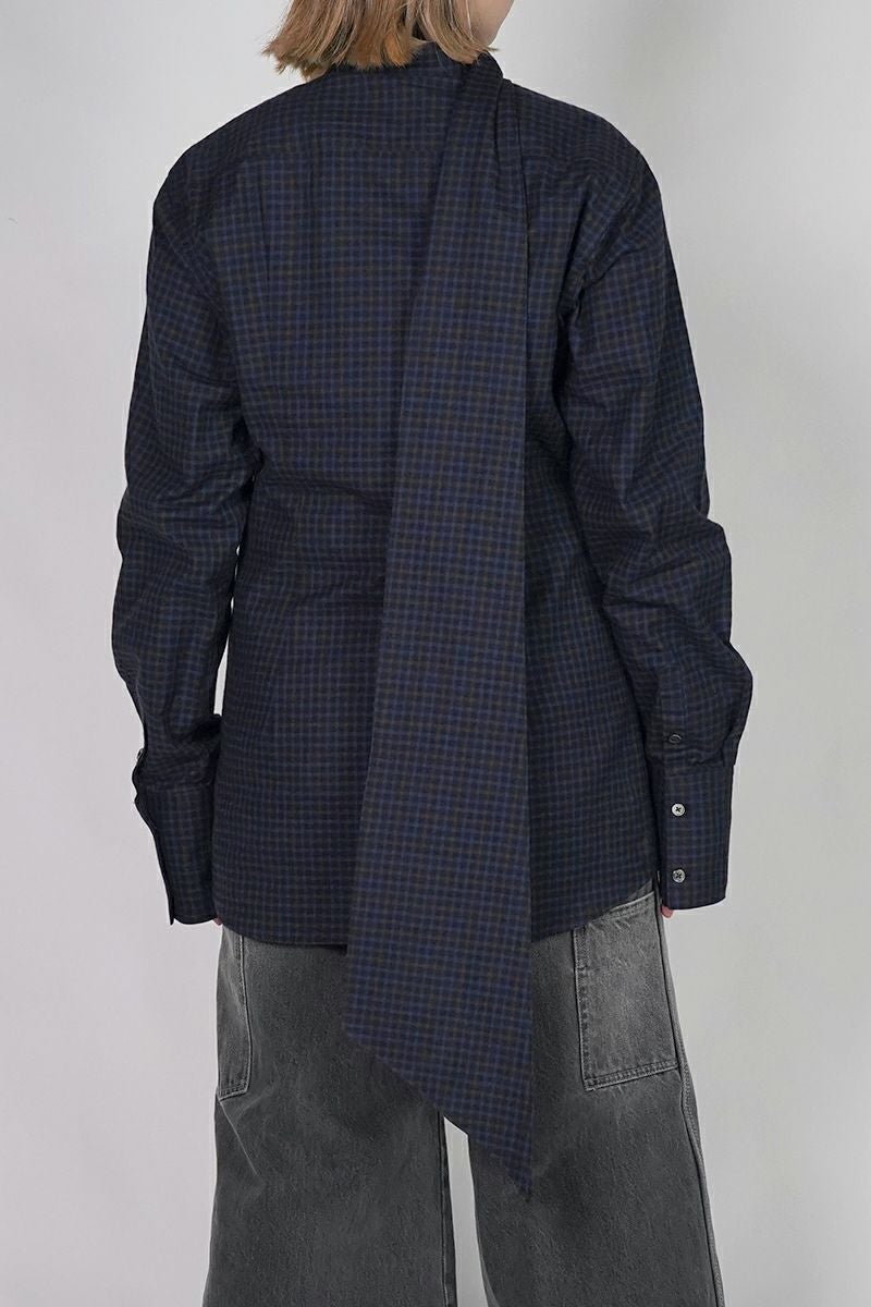 KEISUKEYOSHIDA(ケイスケヨシダ) Long Collar Shirt [CHECK] ロングカラーシャツ KYB53FJ022