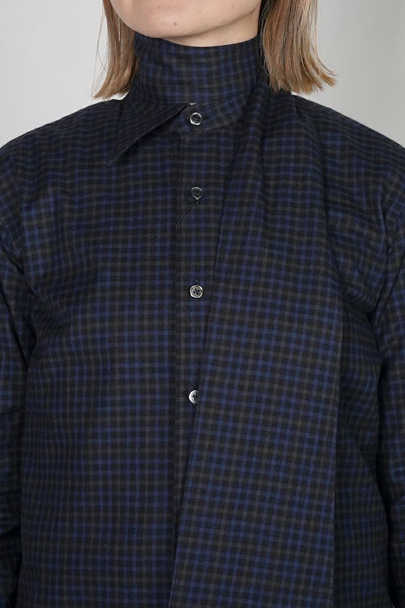 KEISUKEYOSHIDA(ケイスケヨシダ) Long Collar Shirt [CHECK] ロングカラーシャツ KYB53FJ022