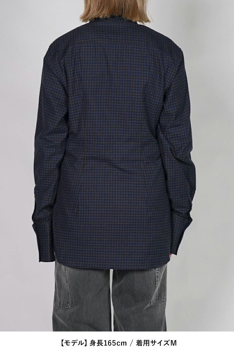 KEISUKEYOSHIDA(ケイスケヨシダ) Long Collar Shirt [CHECK] ロングカラーシャツ KYB53FJ022