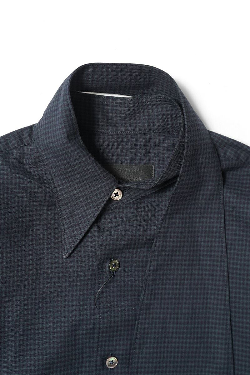 KEISUKEYOSHIDA(ケイスケヨシダ) Long Collar Shirt [CHECK] ロングカラーシャツ KYB53FJ022