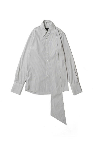 KEISUKEYOSHIDA(ケイスケヨシダ) Long Collar Shirt [BLACK STRIPE] ロングカラーシャツ KYB53FJ067