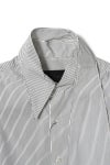 KEISUKEYOSHIDA(ケイスケヨシダ) Long Collar Shirt [BLACK STRIPE] ロングカラーシャツ KYB53FJ067