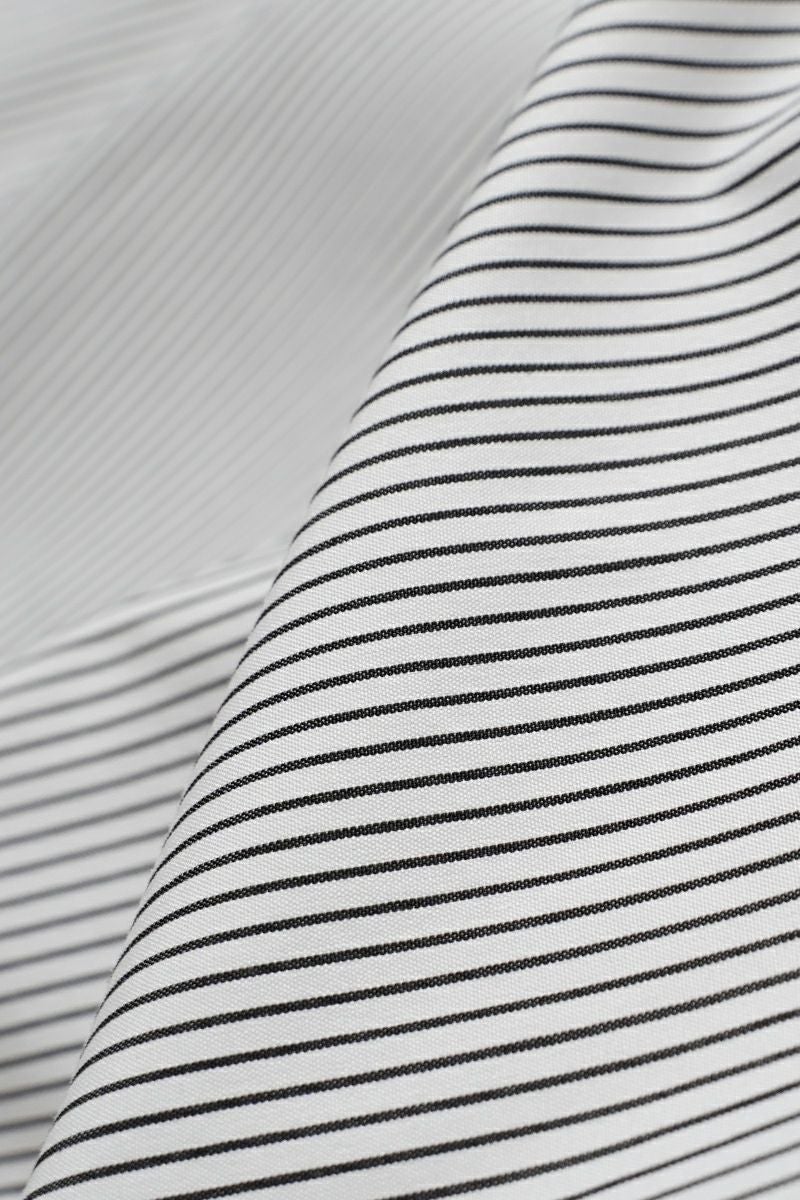 KEISUKEYOSHIDA(ケイスケヨシダ) Long Collar Shirt [BLACK STRIPE] ロングカラーシャツ KYB53FJ067