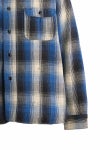 SAINT Mxxxxxx(セントマイケル) SM-HR1-0000-C53 / BerBerJin FLANNEL SHIRT ベルベルジン フランネルシャツ ブルー