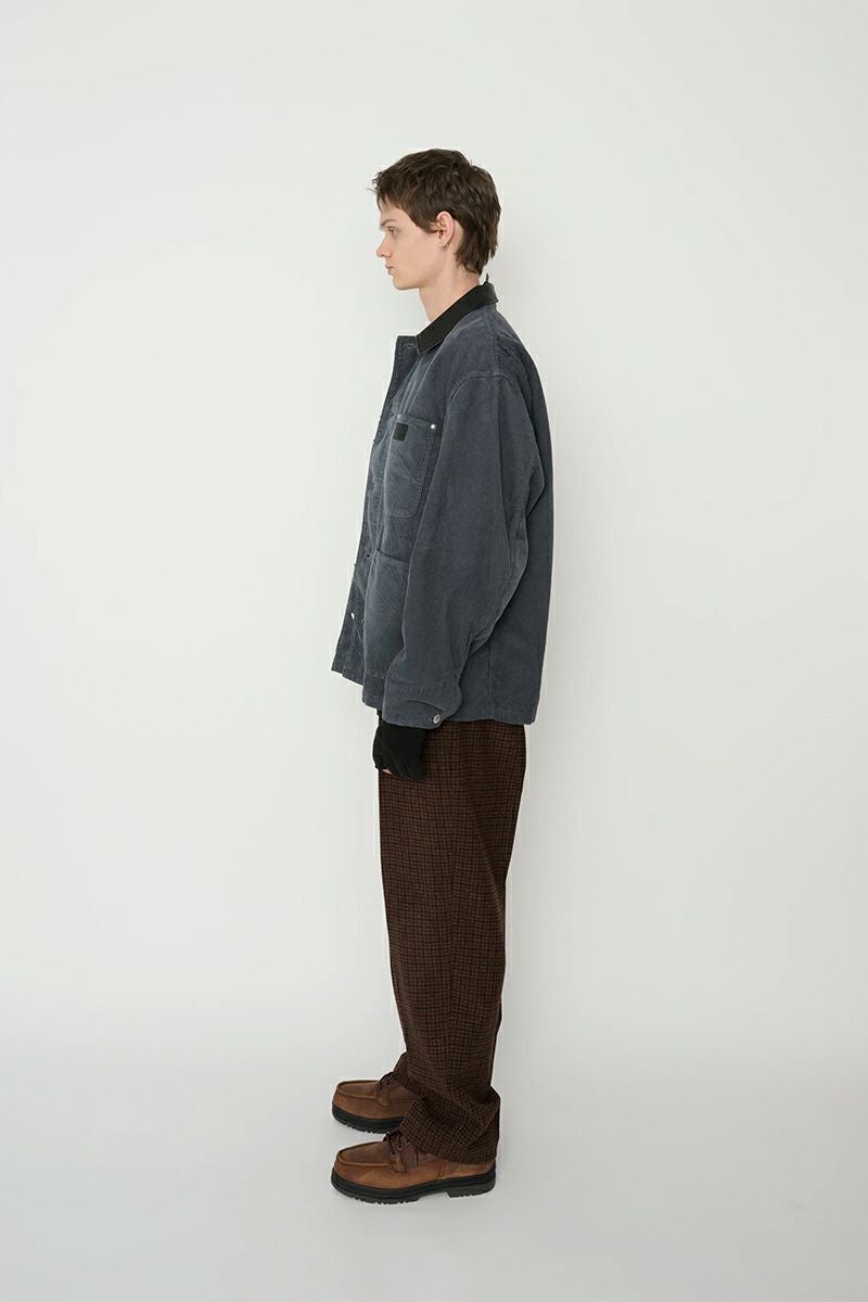 Smith's American 25AW コーデュロイ　カバーオール JANESMITH（ジェーンスミス） 8W COTTON CORDUROY LEATHER COLLAR