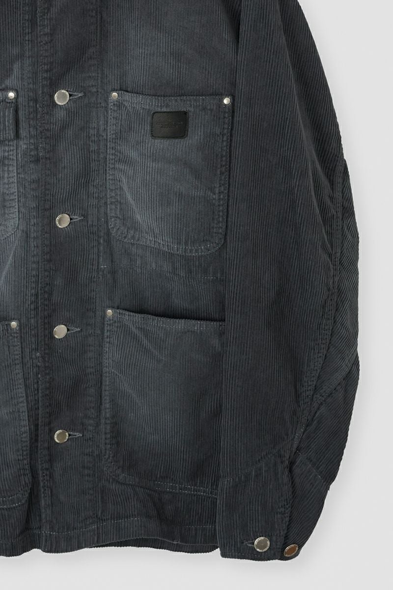 JANE SMITH(ジェーンスミス) 8W COTTON CORDUROY LEATHER COLLAR COVERALL コットンコーデュロイレザーカラーカバーオール 25WJK-#918S