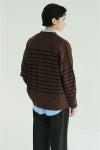 CLANE(クラネ) WIDE HENRY NECK BORDER TOPS ワイドヘンリーネックボーダートップス 19105-1242