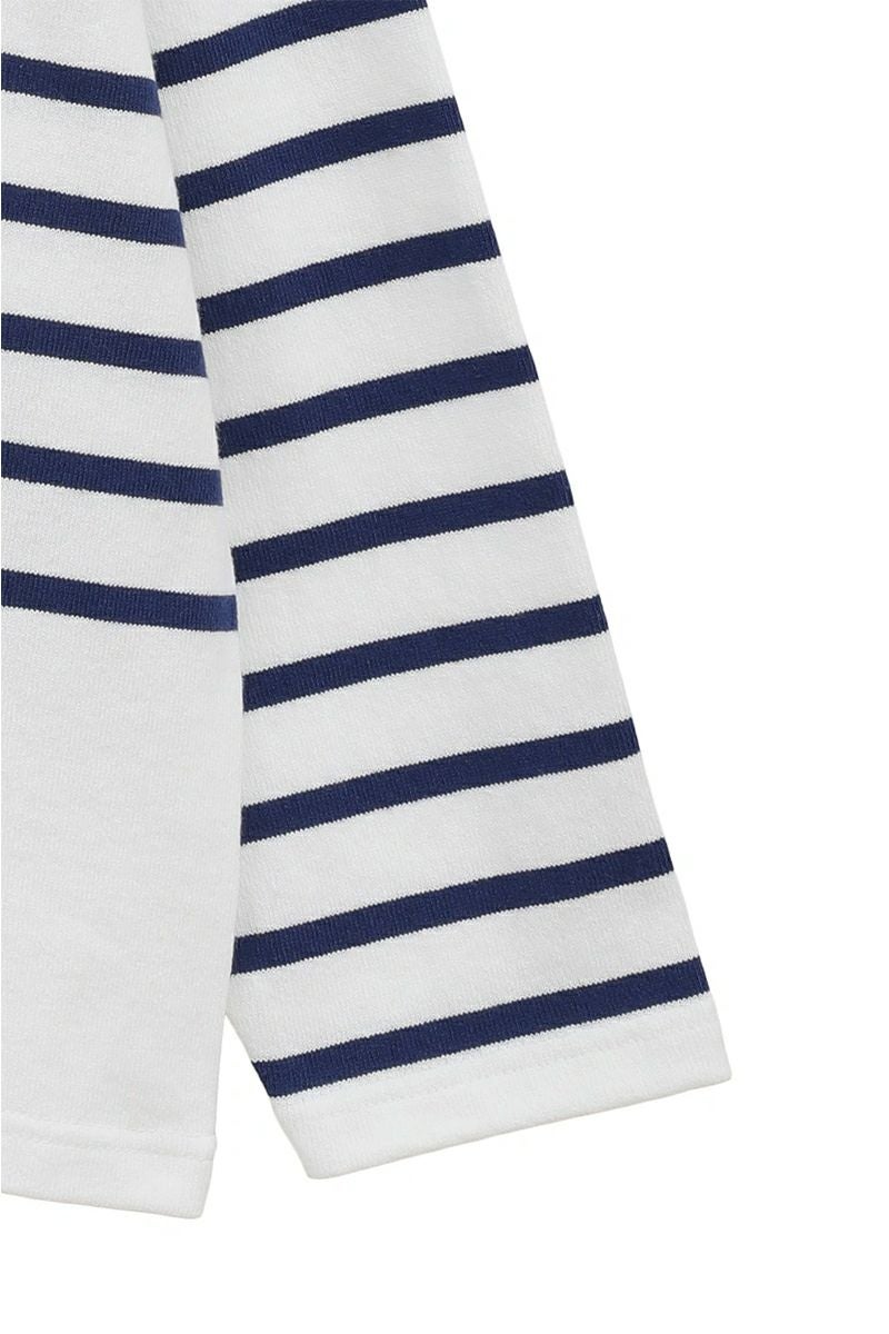 CLANE(クラネ) WIDE HENRY NECK BORDER TOPS ワイドヘンリーネックボーダートップス 19105-1242