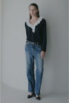 MANOF(マノフ) 2WAY FRILL NECK CUT TOPS 2ウェイフリルネックカットトップス 89105-1142
