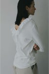 MANOF(マノフ) 2WAY FRILL NECK CUT TOPS 2ウェイフリルネックカットトップス 89105-1142
