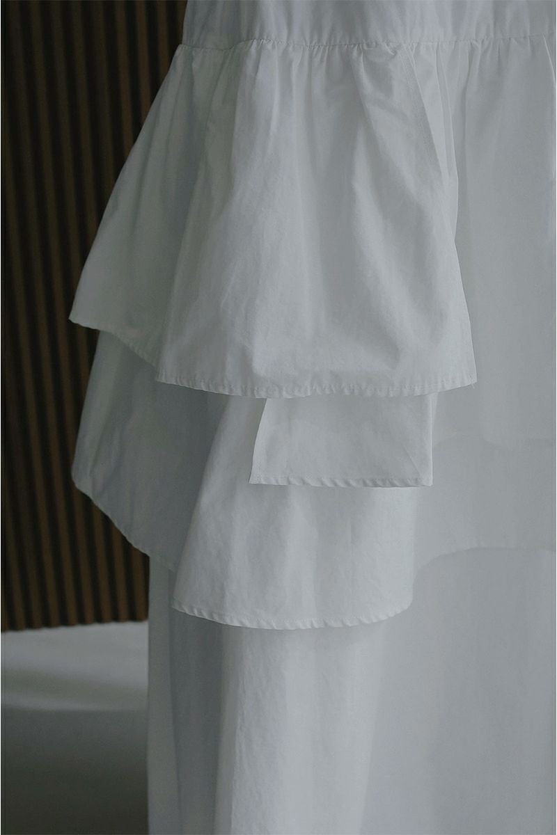 MANOF(マノフ) ASYMMETRY TIERED SKIRT アシンメトリーティアードスカート 89109-6032