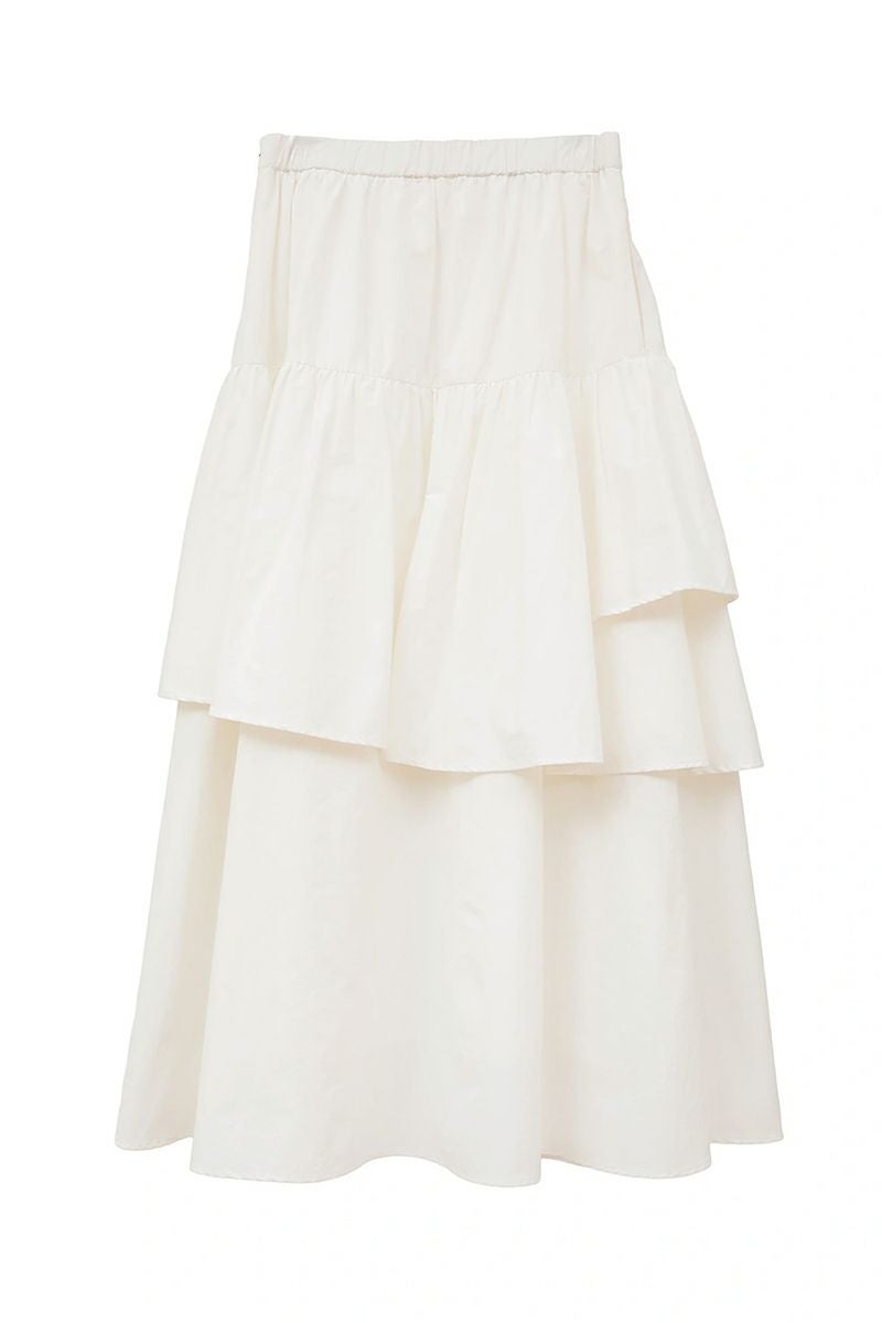 MANOF(マノフ) ASYMMETRY TIERED SKIRT アシンメトリーティアードスカート 89109-6032