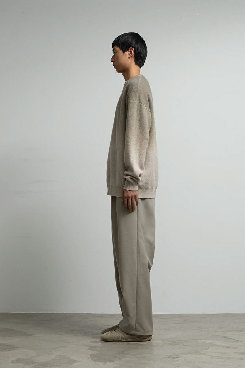 Graphpaper(グラフペーパー) Gradient Dyed Wool Crew Neck Knit グラディエントダイウールクルーネックニット GU253-80492