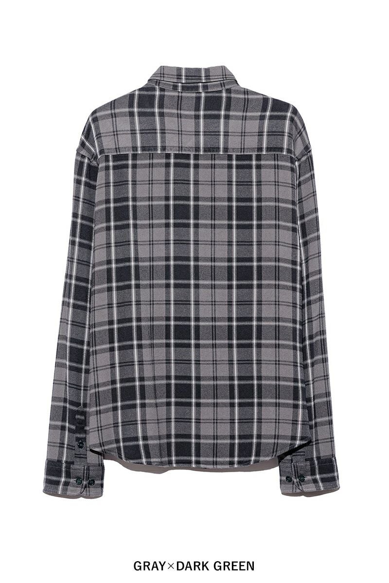 UNUSED(アンユーズド) Rayon check shirt レーヨンチェックシャツ US2524