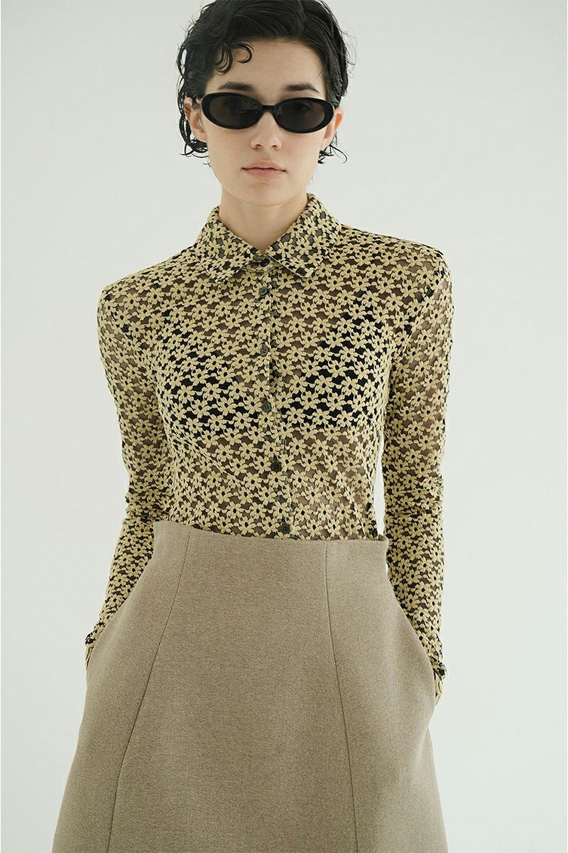 CLANE クラネ  3D FLOWER LACE TOPS CLANE(クラネ)の3D FLOWER LACE SHIRT通販 | mirabella（ミラベラ