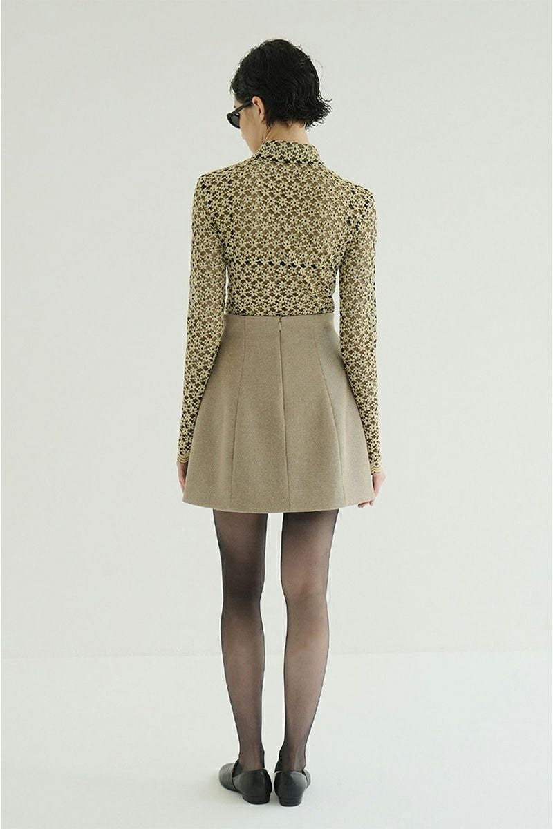 CLANE(クラネ) 3D FLOWER LACE SHIRT 3Dフラワーレースシャツ 19105-1232