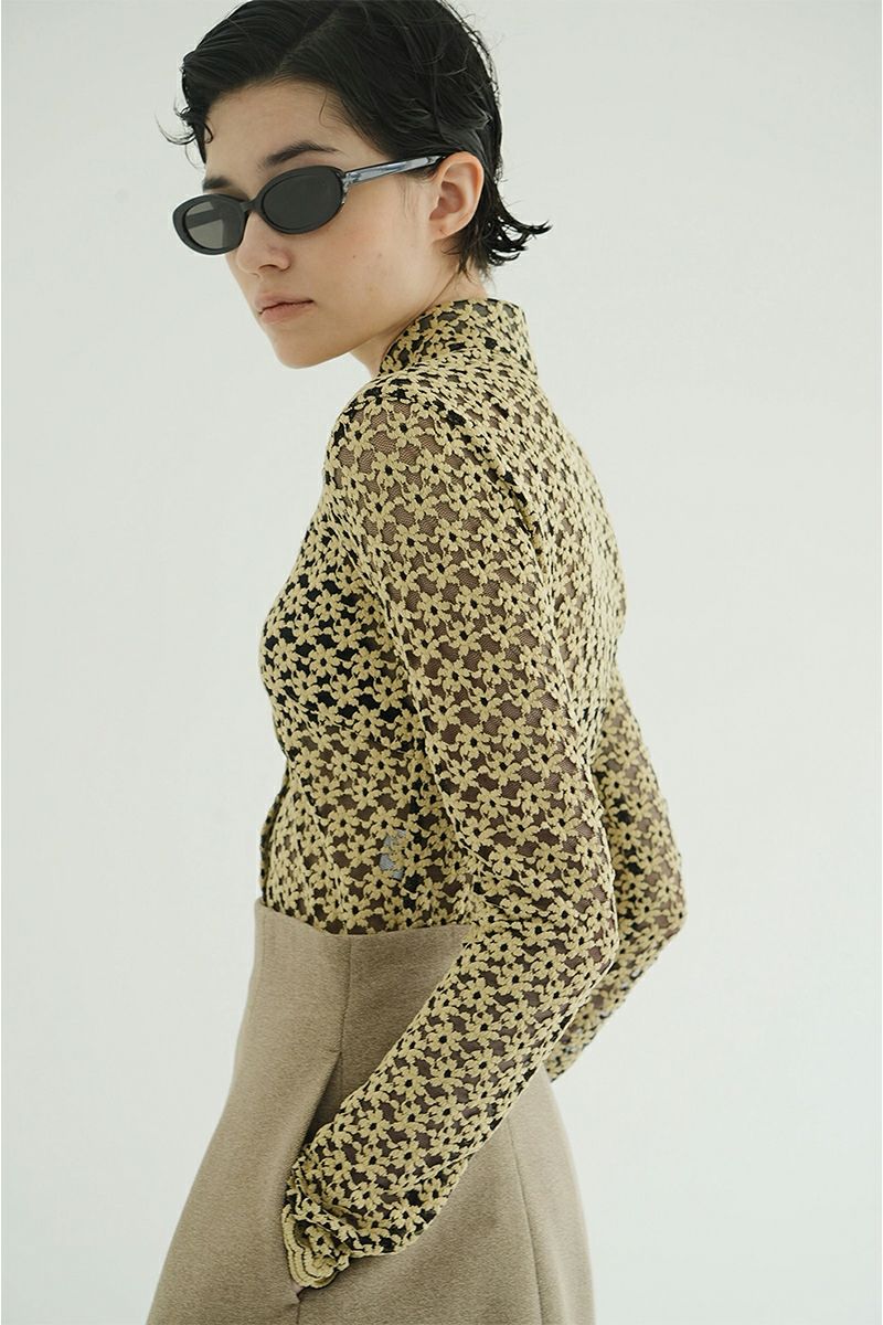 CLANE(クラネ) | CLANE(クラネ)3D FLOWER LACE SHIRT 3Dフラワーレース