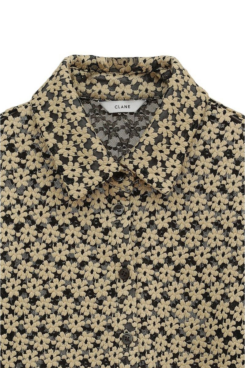 CLANE(クラネ) | CLANE(クラネ)3D FLOWER LACE SHIRT 3Dフラワーレース