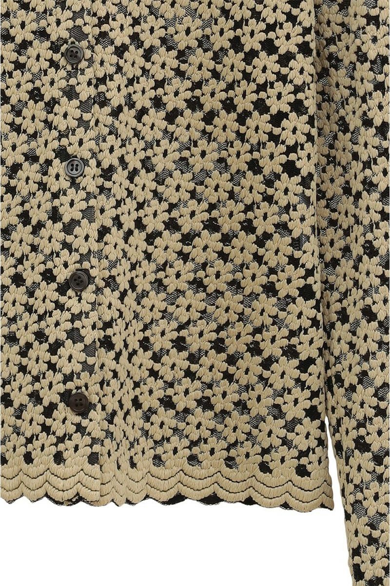 CLANE(クラネ) | CLANE(クラネ)3D FLOWER LACE SHIRT 3Dフラワーレース