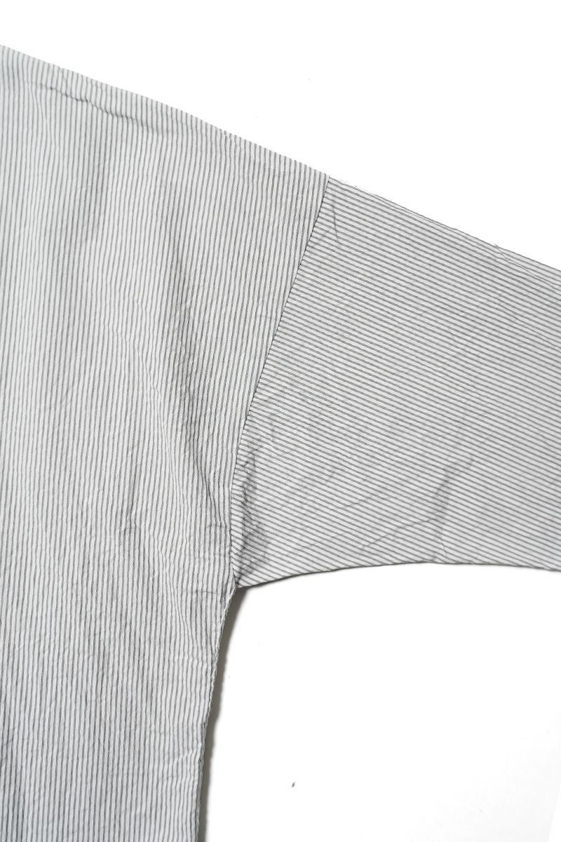 homspun(ホームスパン)  ハイカウントクロス丸襟プルオーバーブラウス 5749