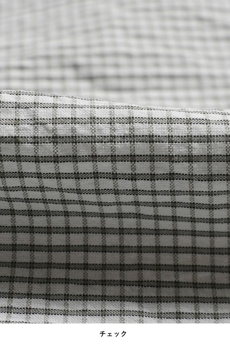 homspun(ホームスパン)  ハイカウントクロス丸襟プルオーバーブラウス 5749