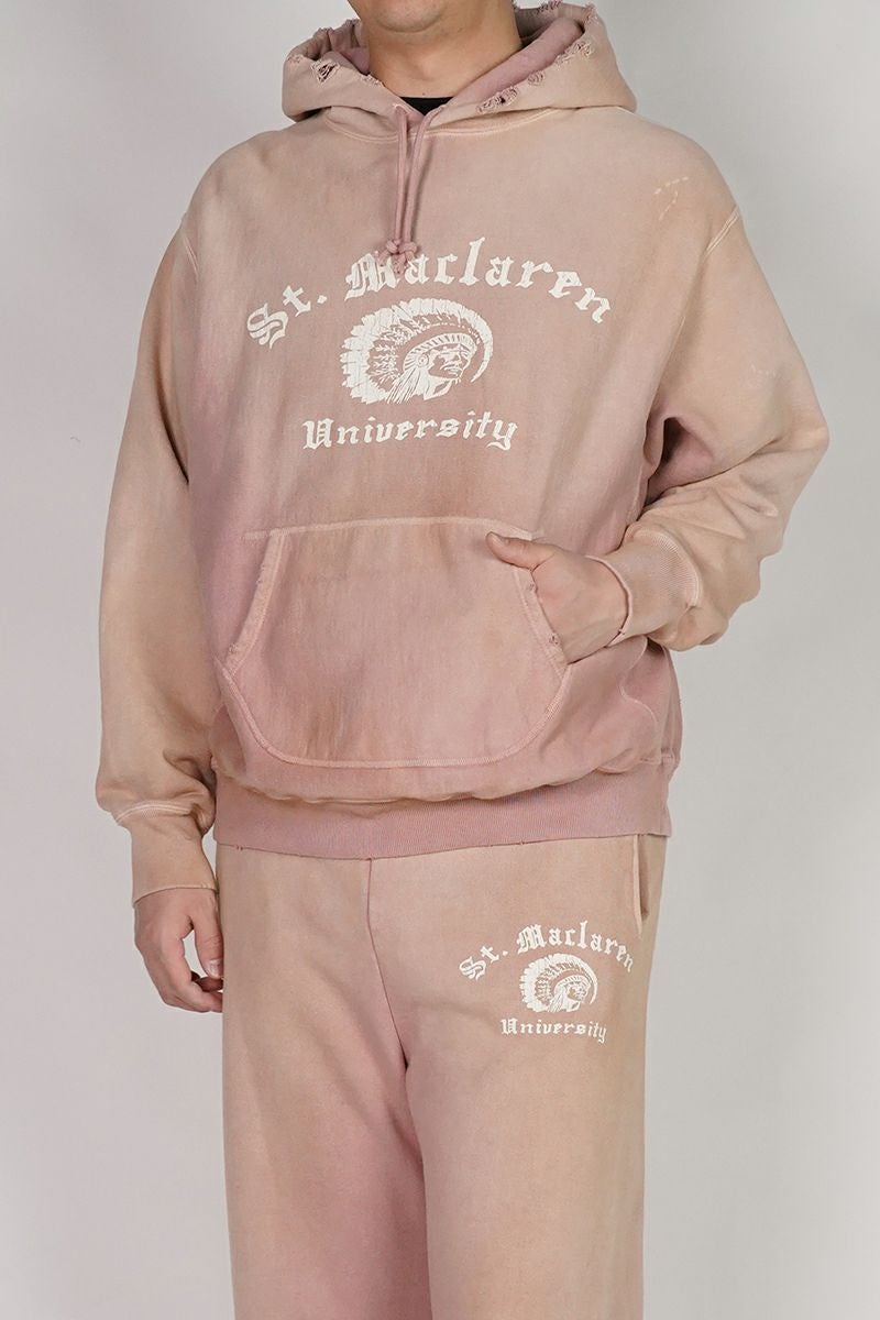 BOWWOW(バウワウ) ST. MACLAREN UNIV. HOODIE AGED セントマクラーレンユニバーシティフーディーエイジド BW252-MUH