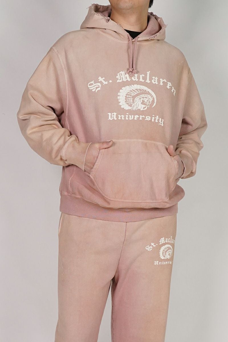 BOWWOW(バウワウ) ST. MACLAREN UNIV. HOODIE AGED セントマクラーレンユニバーシティフーディーエイジド BW252-MUH