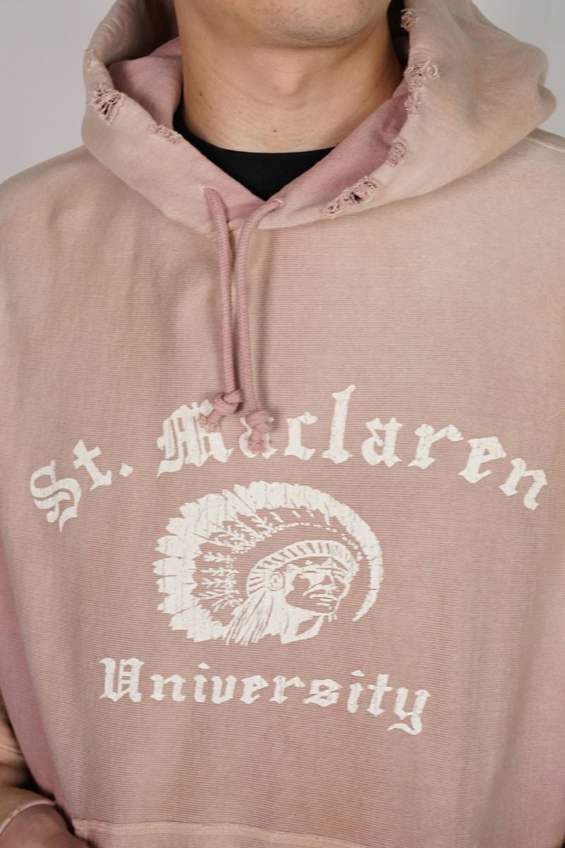 BOWWOW(バウワウ) ST. MACLAREN UNIV. HOODIE AGED セントマクラーレンユニバーシティフーディーエイジド BW252-MUH