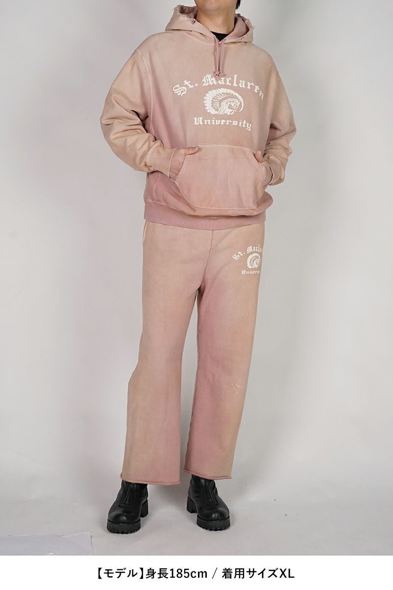 BOWWOW(バウワウ) ST. MACLAREN UNIV. HOODIE AGED セントマクラーレンユニバーシティフーディーエイジド BW252-MUH