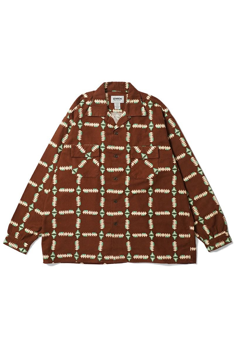 BOWWOW(バウワウ) NAVAJO PRINT FLANNEL SHIRT ナバホプリントフランネルシャツ BW252-NPFS