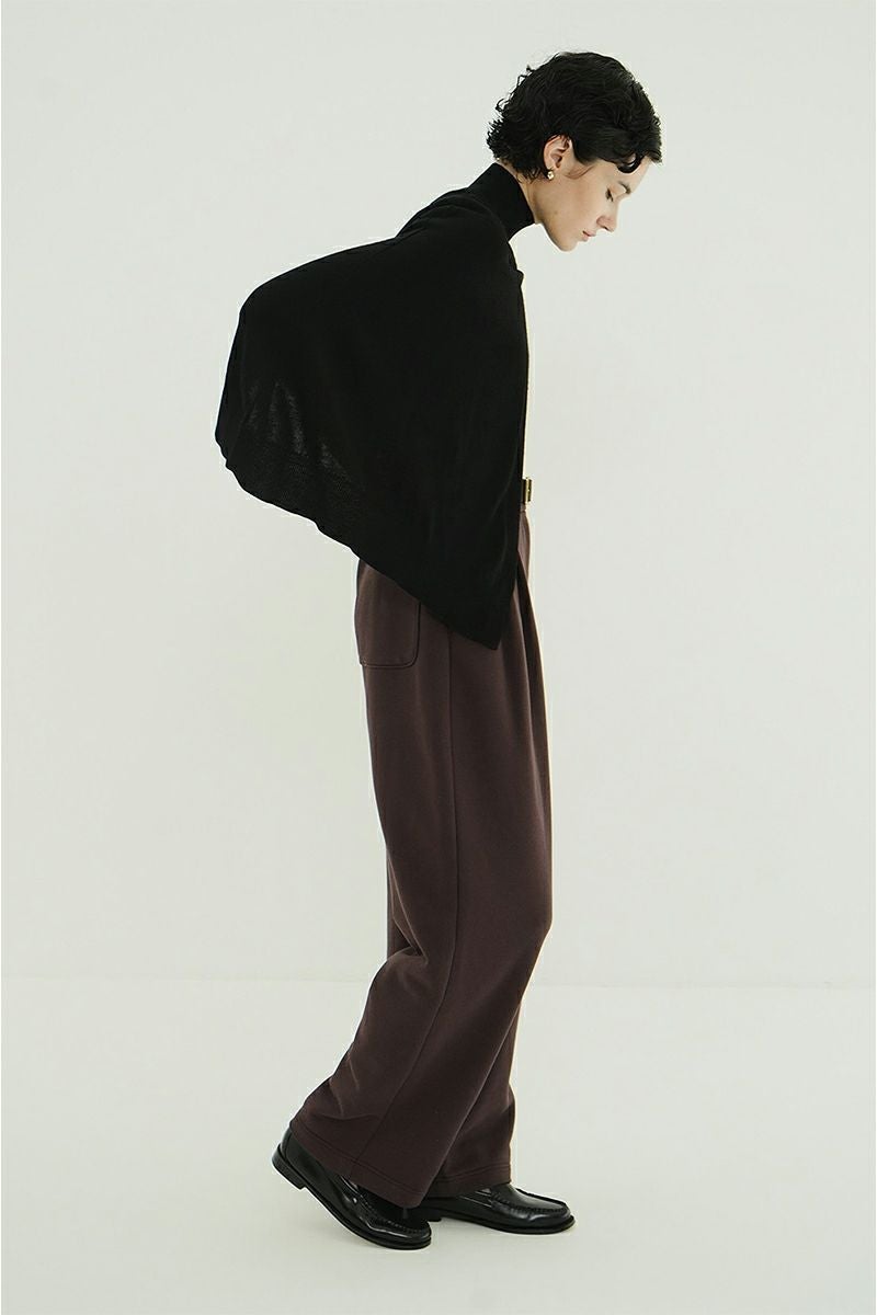 クラネ　トゥータック　スウェット　パンツ　黒　ブラック CLANE(クラネ) | CLANE(クラネ)TWO TUCK SWEAT PANTS ツータック