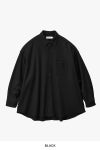 Graphpaper(グラフペーパー) Wool Smooth Flannel Oversized Regular Collar Shirt ウールスムースフランネルオーバーサイズレギュラーカラーシャツ GU253-50221B