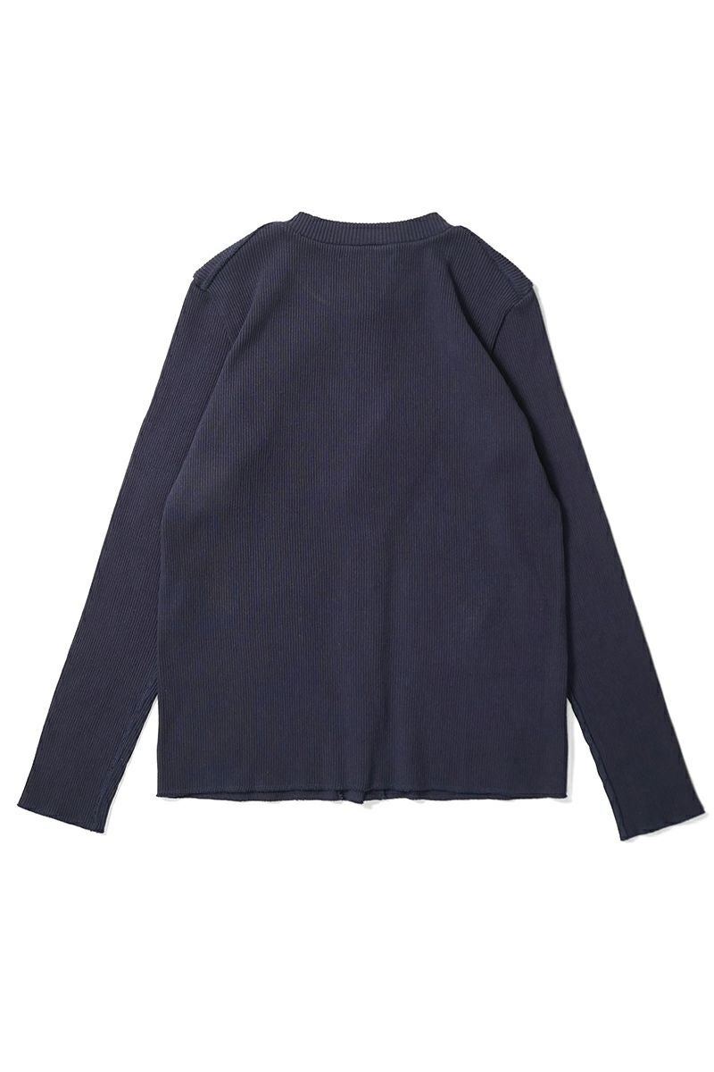 kengo(ケンゴ) recycled cotton rib 2 pockets cardigan リサイクルコットンリブ2ポケットカーディガン K25FW-TP2