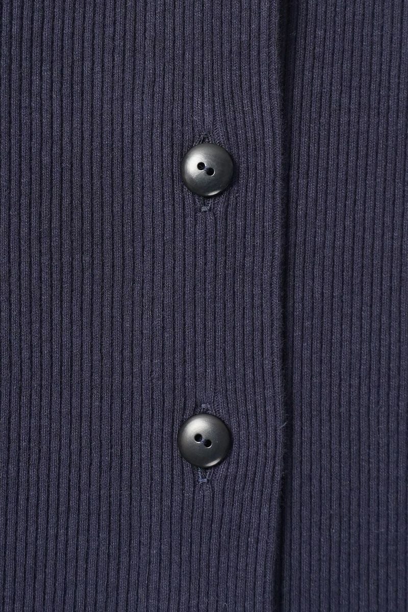 kengo(ケンゴ) recycled cotton rib 2 pockets cardigan リサイクルコットンリブ2ポケットカーディガン K25FW-TP2