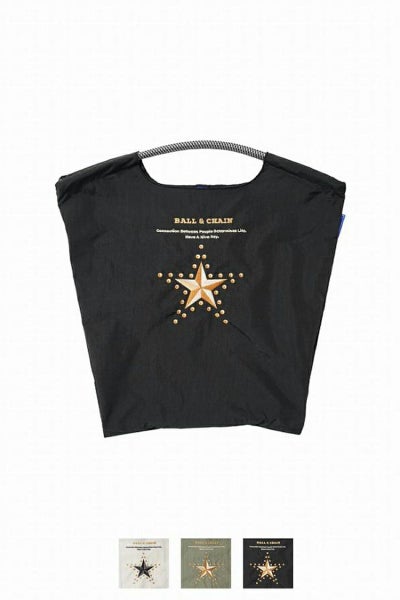 Ball & Chain(ボールアンドチェーン) Star and Studs (M) スターアンドスタッズ(M) ショッピングバック トートバッグ 301061