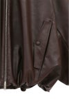 CLANE(クラネ) FAKE LEATHER BALLOON JACKET フェイクレザーバルーンジャケット 19101-0012