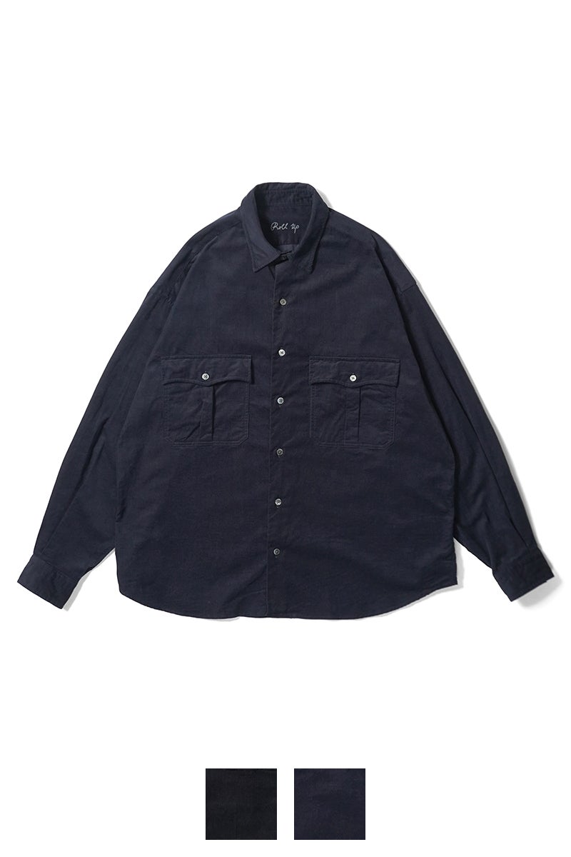 Porter Classic(ポータークラシック) ROLL UP ORGANIC CORDUROY SHIRT ロールアップ オーガニックコーデュロイシャツ BFA-P-016-3685