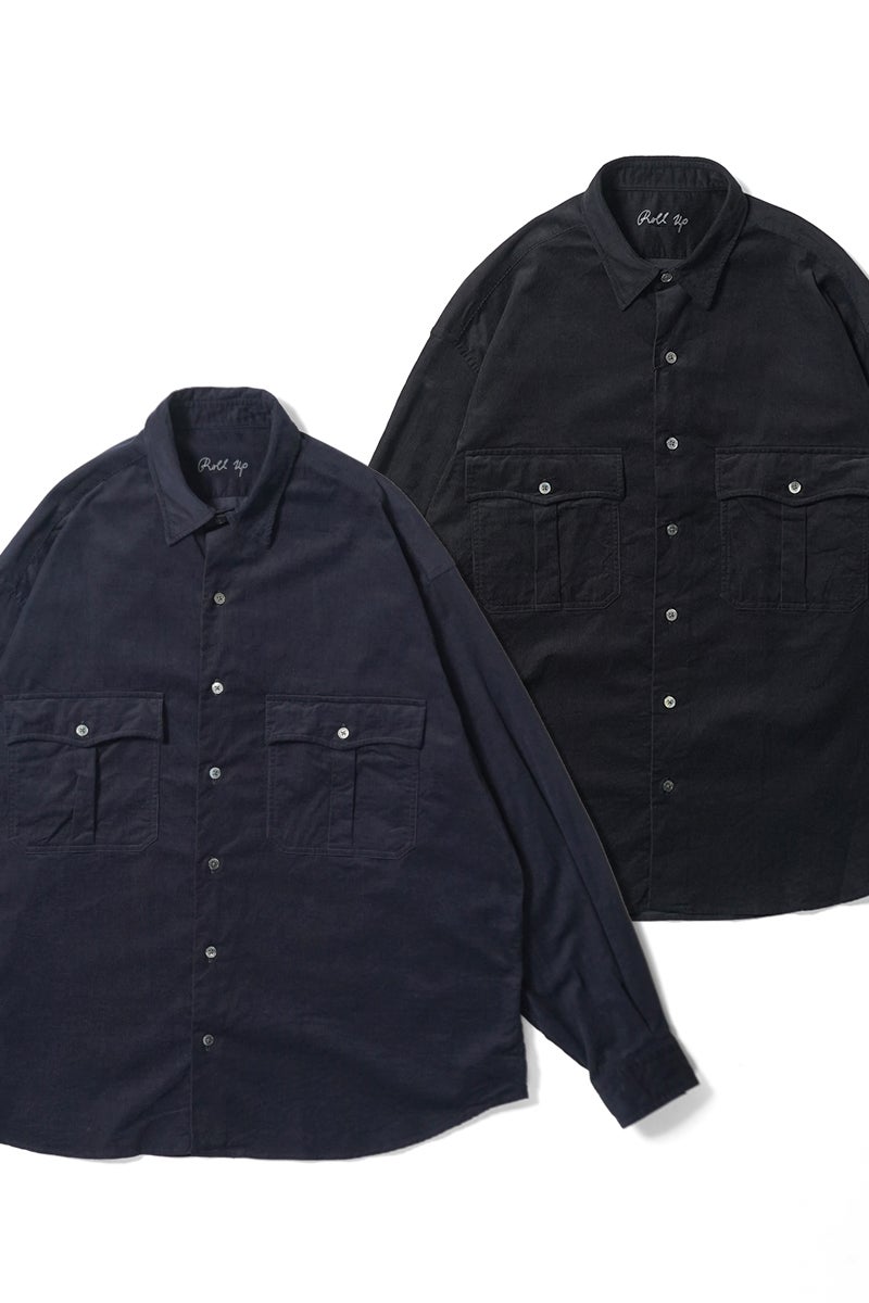 Porter Classic(ポータークラシック) ROLL UP ORGANIC CORDUROY SHIRT ロールアップ オーガニックコーデュロイシャツ BFA-P-016-3685