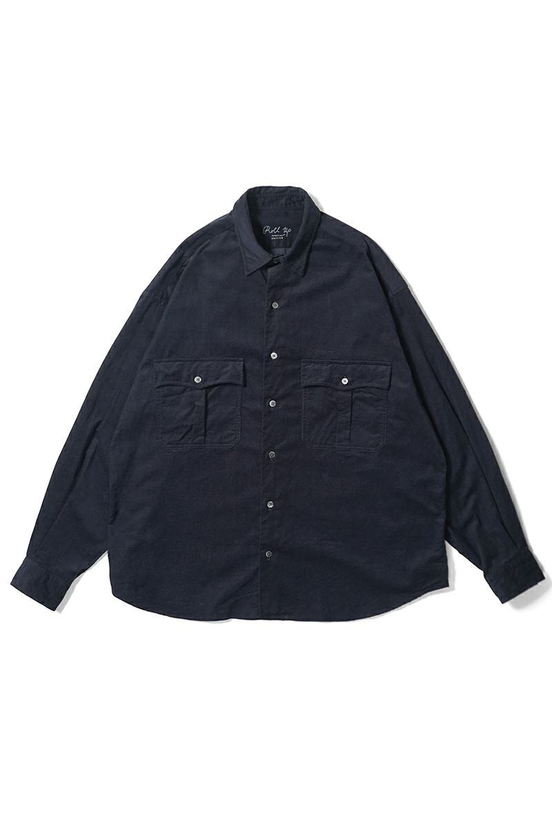 Porter Classic(ポータークラシック) ROLL UP ORGANIC CORDUROY SHIRT ロールアップ オーガニックコーデュロイシャツ PC-016-3685