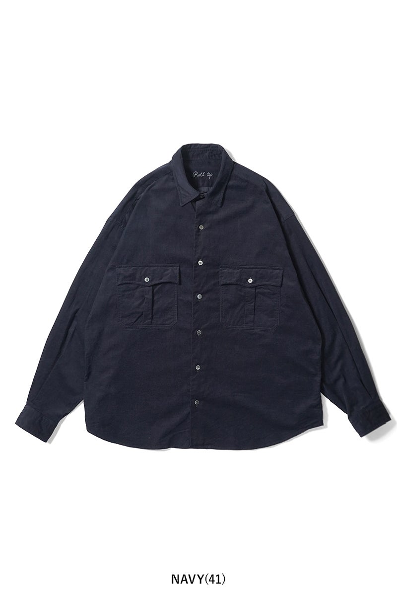 Porter Classic(ポータークラシック) ROLL UP ORGANIC CORDUROY SHIRT ロールアップ オーガニックコーデュロイシャツ BFA-P-016-3685