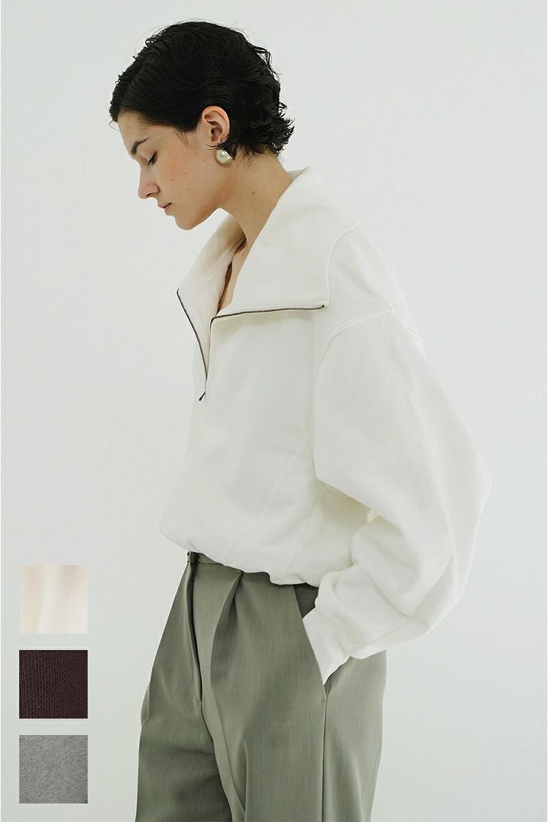 完売　新品　クラネ  CLANE HALF ZIP SHORT TOPS CLANE（クラネ） ： [レディース]HALF ZIP SHORT TOPS ： 19105-1352